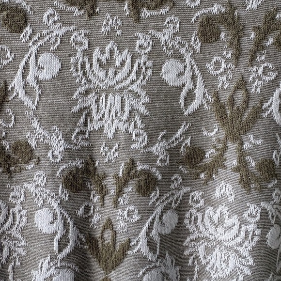 Rose+Olive 2X Floral Scoop Neck 3/4 Sleeve Top in Green Relaxed Lightweight Soft - Picture 8 of 12